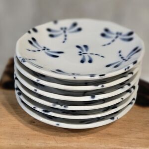 Set of Dragonfly Patterned Plates
